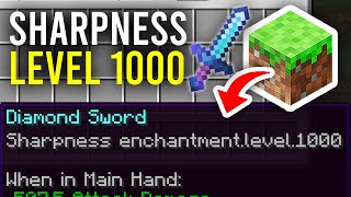 How To Get Sharpness 1000 In Minecraft  Full Guide [upl. by Kcub368]