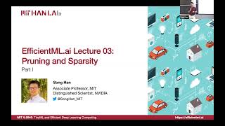 EfficientMLai Lecture 3  Pruning and Sparsity Part I MIT 65940 Fall 2023 Zoom recording [upl. by Assinna]