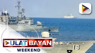 Frigate spy ship ng PLA Navy ng Tsina namataan sa gitna ng mulitlateral maritime exercise ng [upl. by Airbmak6]