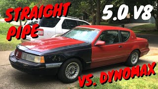 Ford 50 V8  Straight Pipe vs Dynomax Ultra Flo Sound Comparison [upl. by Artined]