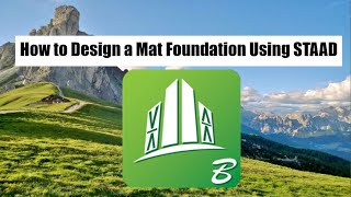 Mat Foundation with grade beamswalls using STAAD Pro SFA [upl. by Hurwit]