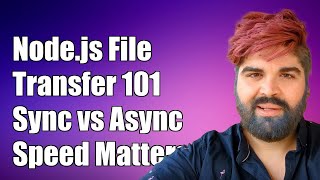 Nodejs File Transfer Moving 100000 Files with Sync vs Async Performance [upl. by Noskcire]