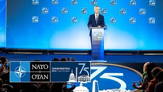 NATO Secretary General press conference at the NATO Summit in Washington DC 🇺🇸 10 JUL 2024 [upl. by Fridlund]