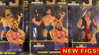 FIRST LOOK Magnum TA Hacksaw Jim Duggan Variants Big Rubber Guys Figures Unboxing Review wrestling [upl. by Releehw]