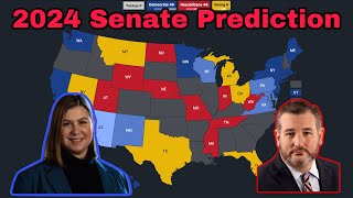 2024 Senate Map Prediction August 2024 [upl. by Zins174]