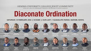 Hekima University College Diaconate Ordination  10th February 2024 [upl. by Earized]