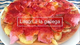 LACÓN A LA GALLEGA CON PATATAS  Recetas en el microondas [upl. by Moffitt]