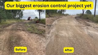 Biggest erosion control project yet [upl. by Airot]