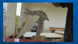 Fabriquer un oiseau volant en papier de décoration TN [upl. by Uttasta]