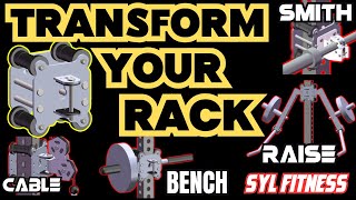 Turn a Squat Rack Into Smith Machine Cable and More SYL Fitness TS 20 Review [upl. by Hepzi]