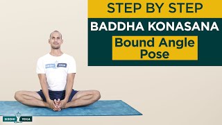 Baddha Konasana Bound Angle Pose Benefits How to Do amp Contraindications by Yogi Tara Siddhi Yoga [upl. by Attiuqal206]