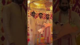 Hero Karthik attend the Naga Chaitanya shobitha wedding trend ytshorts viralvideo viralshorts [upl. by Llejk]