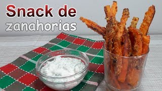 PALITOS De Zanahorias para ver Peliculas Receta con ZANAHORIA al estilo de PAPAS FRITAS [upl. by Batchelor]