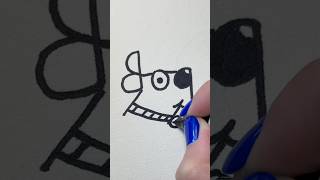 Super simple dog drawing for kids🐾🐶 [upl. by Groot989]