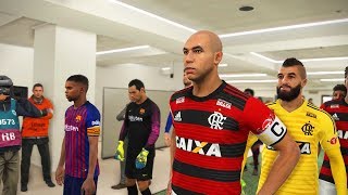 FINAL DO MUNDIAL DE CLUBES FLAMENGO VS BARCELONA O ADEUS DO BINHO  PES 2018  RUMO AO ESTRELATO [upl. by Averir]