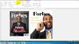 Microsoft Publisher 01 How to create a magainze cover in Publisher [upl. by Otsuaf]