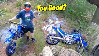 OFF ROADING 2 STROKE YZ125 SUPERMOTO [upl. by Nady88]