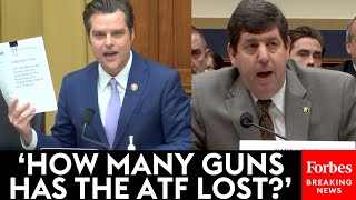 Matt Gaetz Excoriates ATF Director Steven Dettelbach Over Terrible Abuse Of Power [upl. by Connors]