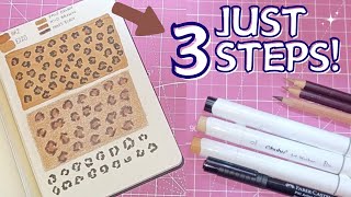 How to Draw Leopard Print ✨ Alcohol Markers amp Colouring Pencils [upl. by Nelie603]