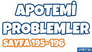 Apotemi Problemler Sayfa 195196 Adım Güçlendirme Testi 7 Çözümleri  APOTEMİ YAYINLARI [upl. by Mazurek]