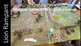 Lion Rampant massive game 72 points a side HYW French v English [upl. by Bilek]