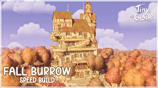 Cozy Fall Burrow  Tiny Glade  Speed Build [upl. by Adnarom]