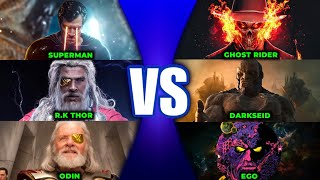 Rune King Thor vs Darkseid Superman Vs Ghost Rider Odin Vs Ego  IN HINDI [upl. by Eldoree]