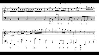 G P Telemann Sonata in F for recorder and bass [upl. by Ellehcyar]