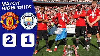 Man United vs Man City HIGHLIGHTS 21 Garnacho Kobbie Mainoo GOAL vs Man City  FA Cup Final [upl. by Shultz]