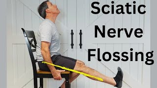 Sciatic Nerve Flossing Leg Pain Relieved [upl. by Gorrian]