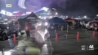 Rain no match for tailgaters ahead of ChiefsBucs game [upl. by Enelia]