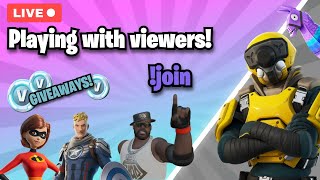 🔴 LIVE  Viewer Games amp VBucks Giveaways [upl. by Claudine]