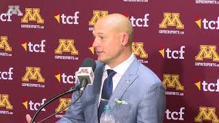 Press Conference PJ Fleck Previews Miami Ohio [upl. by Song]