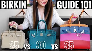 HERMES BIRKIN 25 vs 30 vs 35  Sellier vs Retourne  In Depth Comparison amp Review Watch B4 Buying [upl. by Siri]