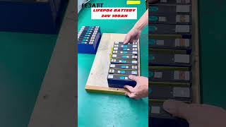 24V 100Ah lifepo4 lithium battery pack Immersive assembly line lithiumbatteryfactory batterypack [upl. by Essa568]