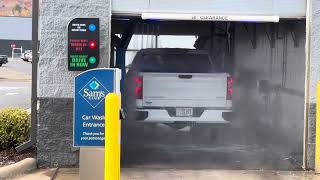 Outside View Of The Ryko Radius HT Touchless Car Wash  Sam’s Club Rib MountainWausau WI [upl. by Lleznod]