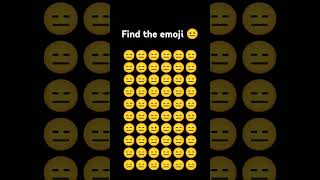 Find the emoji 😐 shorts trending emoji emojichallenge viralvideo emoji [upl. by Milburt]