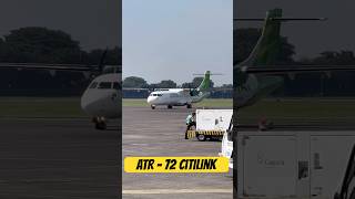 Pesawat Citilink ATR72 Landed at Halim Perdanakusuma Airport citilink airplane airport [upl. by Barde]