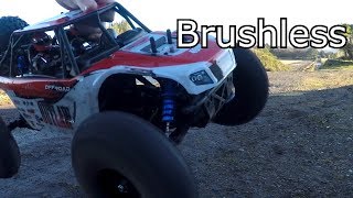 FTX Outlaw Brushed to Brushless upgrade GoolRC waterproof system [upl. by Enelez860]