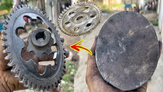 How To Repair An Old Broken Gear With a New Amazingly Style  Watch The Video Till The End [upl. by Harvison112]