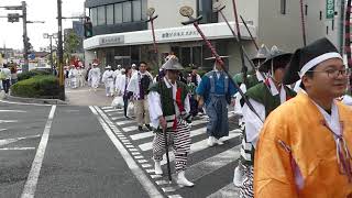 Kurashikis Achi Jinja Aki Matsuri visits the railway station [upl. by Thomajan106]