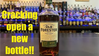 Old Forester Kentucky Straight Rye Whiskey Uncorking [upl. by Ogaitnas]