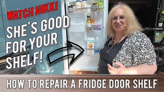 The ABSOLUTE EASIEST Way to Repair a Broken Fridge Door Shelf in 2024  ASMR [upl. by Gascony]