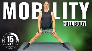 15 Min FULL BODY MOBILITY FLOW ROUTINE  Dynamic Stretching [upl. by Leahpar]