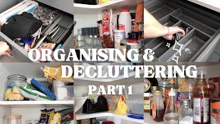 ORGANISING AND DECLUTTERING  KITCHEN EDITION PART 1 🫧🧽 [upl. by Nueovas]