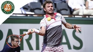 JoWilfried Tsonga v Stan Wawrinka Highlights  Mens Semifinals 2015  Roland Garros [upl. by Halehs]