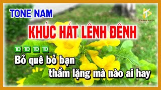 KHÚC HÁT LÊNH ĐÊNH Karaoke CHA CHA CHA TONE NAM Nhạc Sống 2025 Âm Thanh Hay  Karaoke Tình Sầu [upl. by Coridon433]