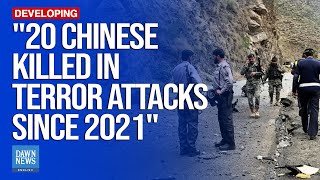 20 Chinese Citizens Killed 34 Injured in 14 Terrorist Attacks Since 2021 Nacta  Dawn News English [upl. by Granoff238]