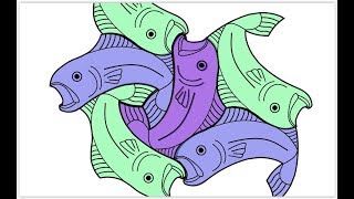 ICHTHYS FISH TESSELLATION BRENIKOU [upl. by Aisetra195]