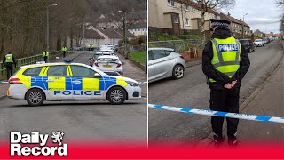 Man dead in Greenock house shooting as police lock down street [upl. by Nalloh187]